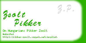 zsolt pikker business card